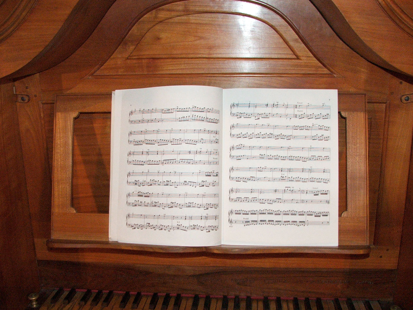 Détail porte partitions