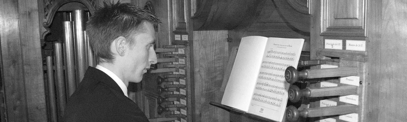 Joël Dabin à l'orgue